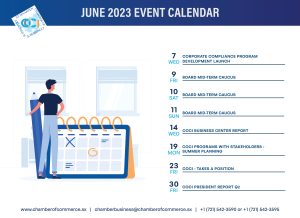 COCI Event Calendar JUNE 2023 @ Chamber of Commerce St. Maarten