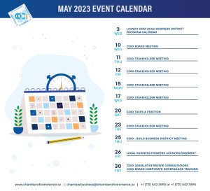 COCI Events Calendar MAY 2023 @ Chamber of Commerce St. Maarten